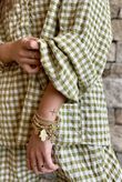 Nonni Gingham Nero Blouse Olive